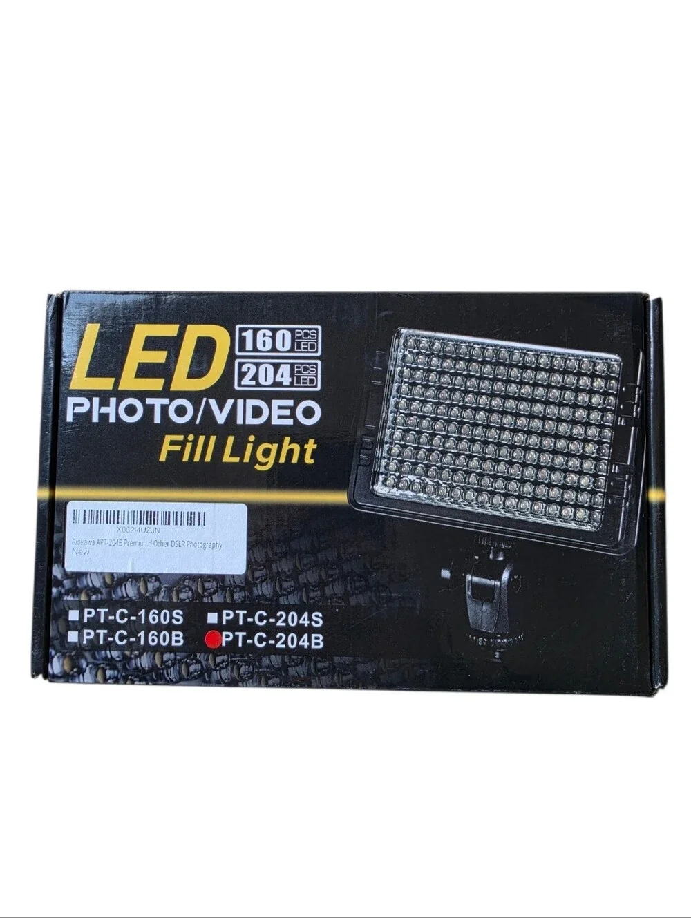 Stellar Lighting Systems PT-C-204B Premium LED Photo & Video Fill Light - New
